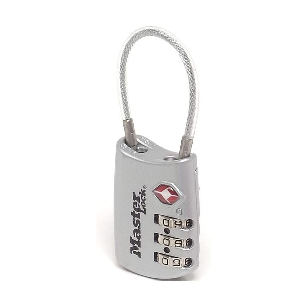 Master Lock 4688EURD Combination Travel Padlock TSA Certified, Random Color, 8,2 x 3 x 1,4 cm