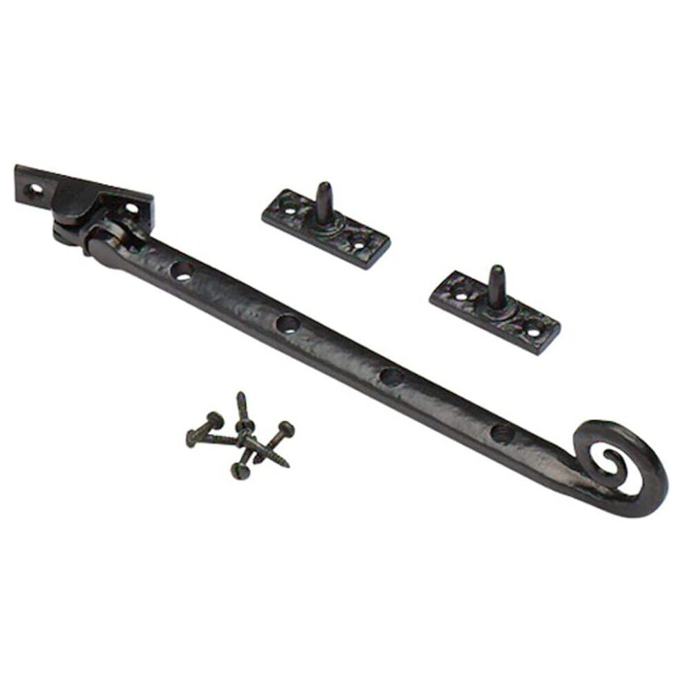Merriway? Bh01577 Window Casement Stays, 250Mm (10 Inch) - Black Antique 5013249348371