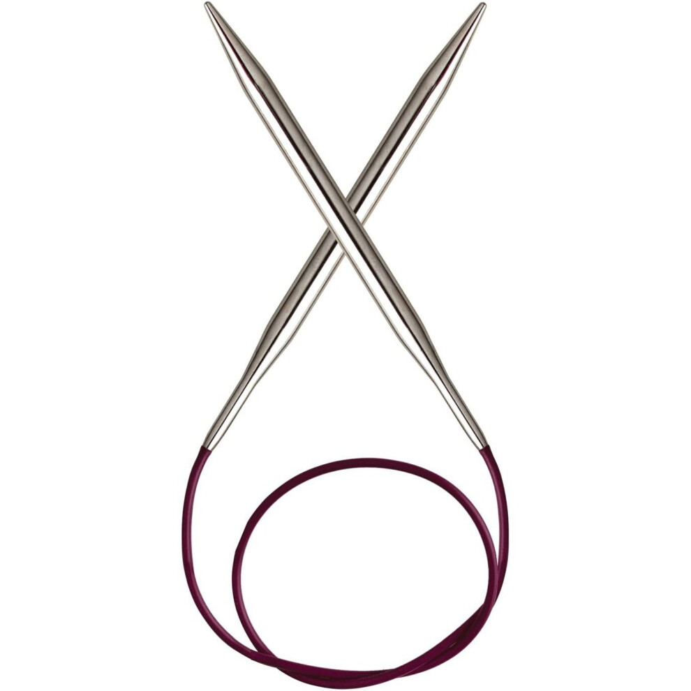 Knitpro Silver 150 Cm X 4 Mm Nova Fixed Circular Needles,