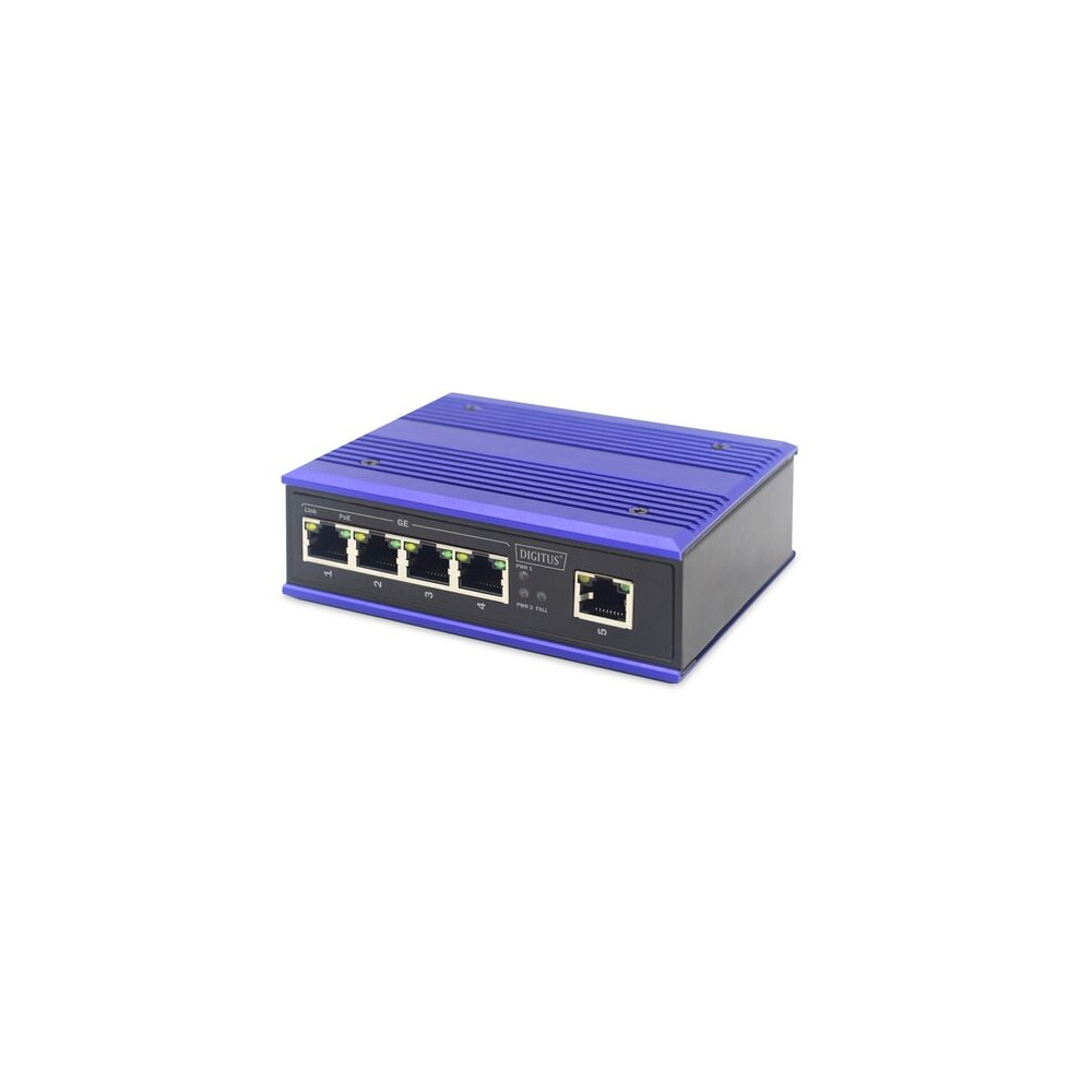 Assmann Electronic Dn-651120 Network Switch Gigabit Ethernet (10/100/1000) Power Over Ethernet (Poe) Black/Blue 4016032458876