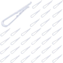 200 Pcs Plastic Alligator Clips Garment Clips with Teeth Clear Clothes Pins for Ties Socks Pants Shirts
