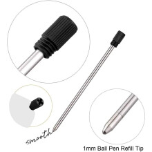 10 x 2.75" Black Ballpoint Pen Refills for Swarovski Pens, 7cm Black Ink Refills Compatible with Swarovski Crystal Element and Diamond Crystal Stylus