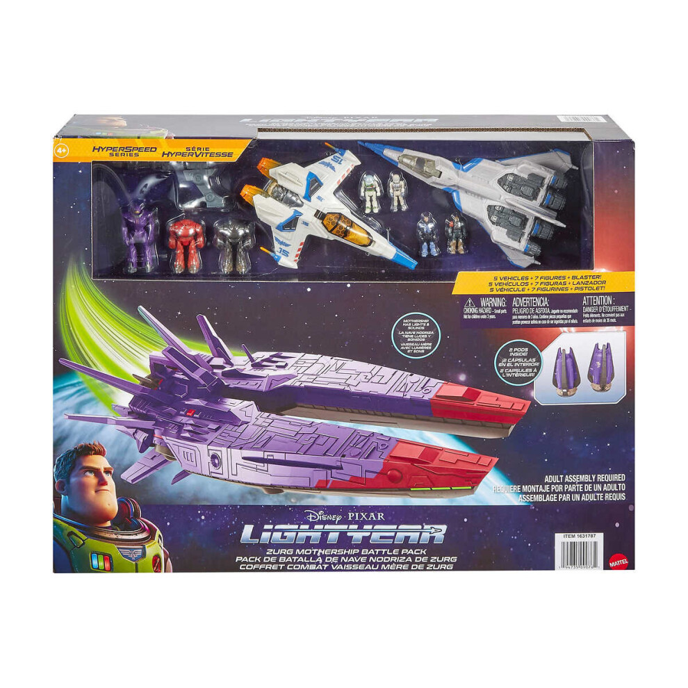 Disney Pixar Lightyear Hyperspeed Series Zurg Mothership Battle Pack