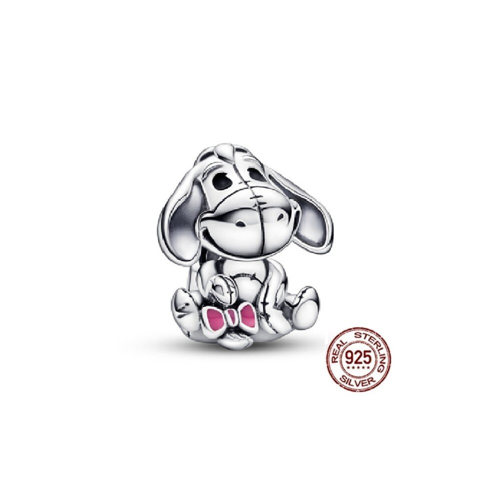 (E) Pre-Autumn 925 Sterling Silver Bead Winnie the Pooh Charm Dangle Fit Original Pandora Bracelet