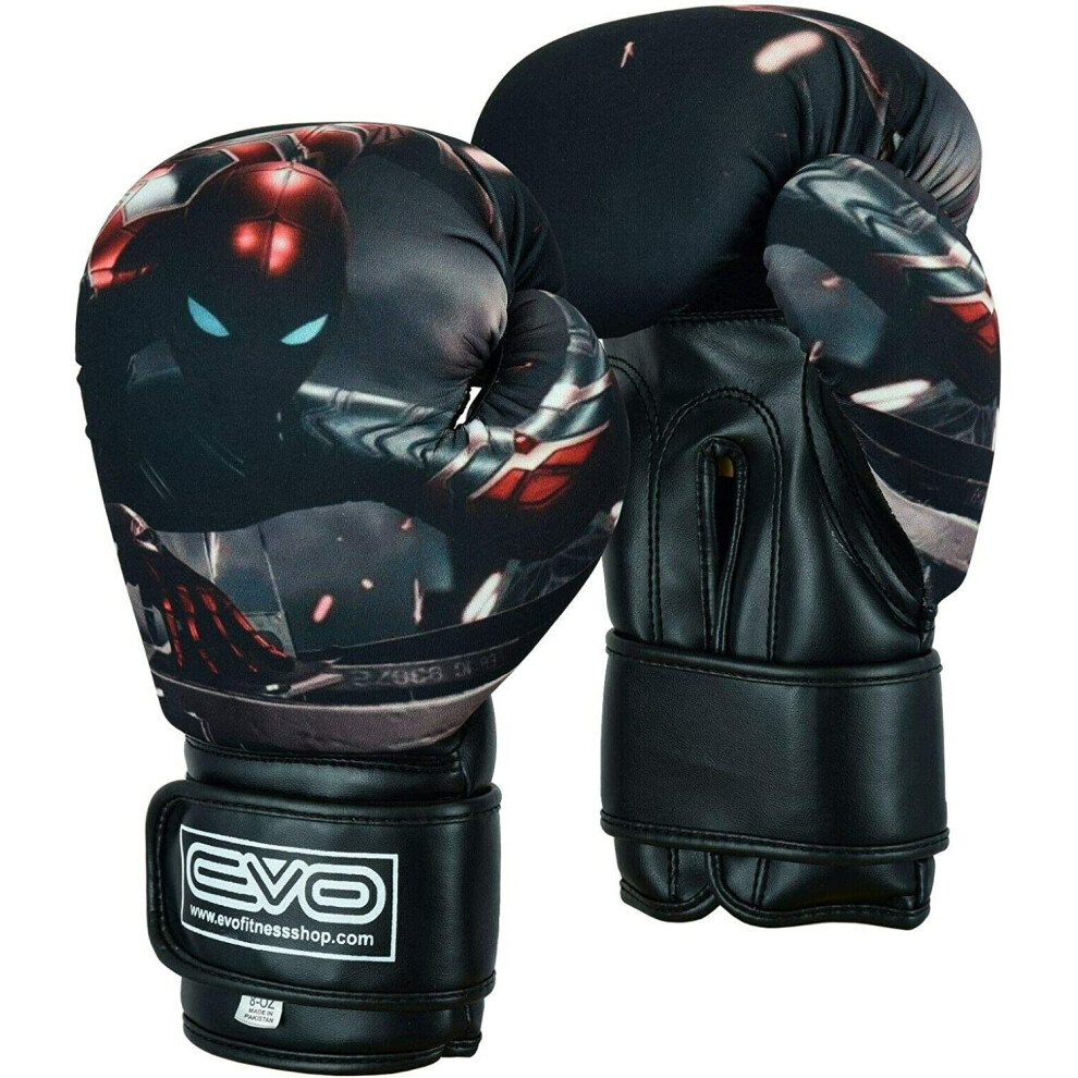 Islero Fitness EVO Kids Boxing Gloves Junior MMA Bag Mitts GEL Punching Bag Muay Thai Martial Arts Kick Boxing Sparring Training Fighting UFC 4OZ 6OZ