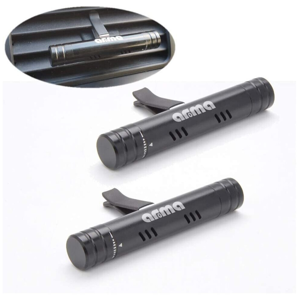 Our Aroma Car Vent Clip Cylindrical Essential & Fragrance Oil Diffuser - 2 Pack 680306812349