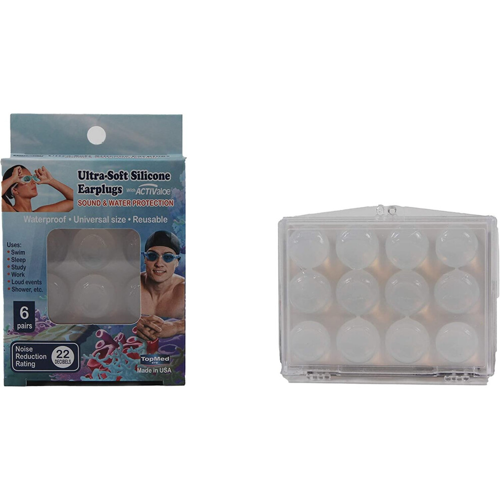 Top Med Soft Silic Pairs Original Moldable Silicone Putty Earplugs (Adult) 7296168000133