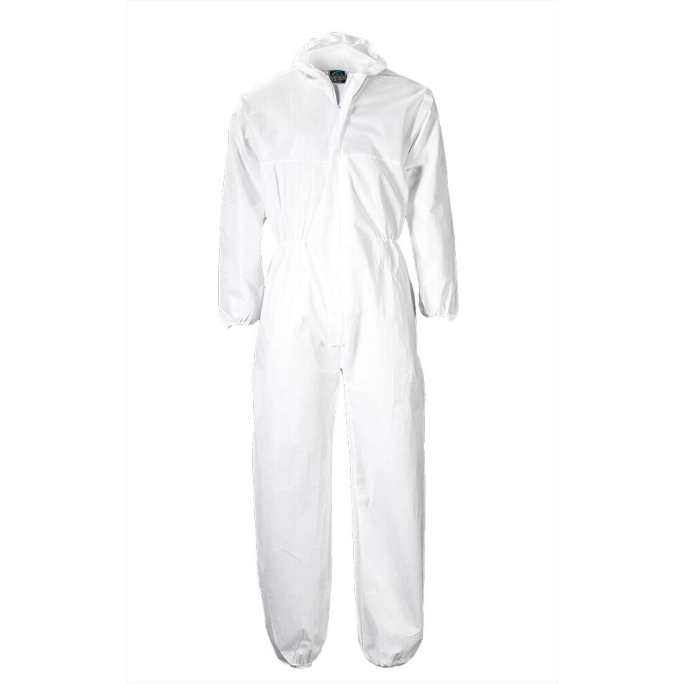 (3XL, White) Portwest Mens Standard Workwear Disposable Coverall PP (Pack of 120)