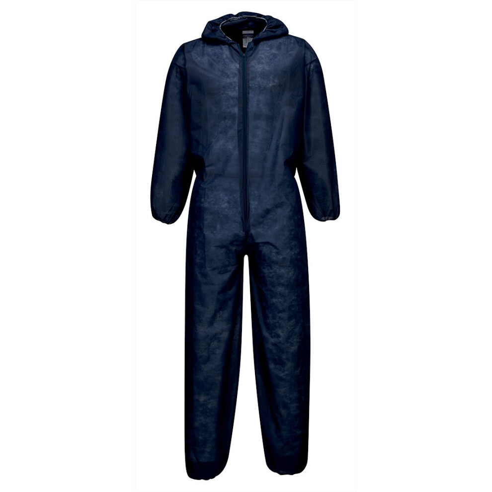 (2XL, Navy) Portwest Mens Standard Workwear Disposable Coverall PP (Pack of 120)