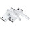 Carlisle Brass SAA61 Door Handle, Satin Aluminium 1