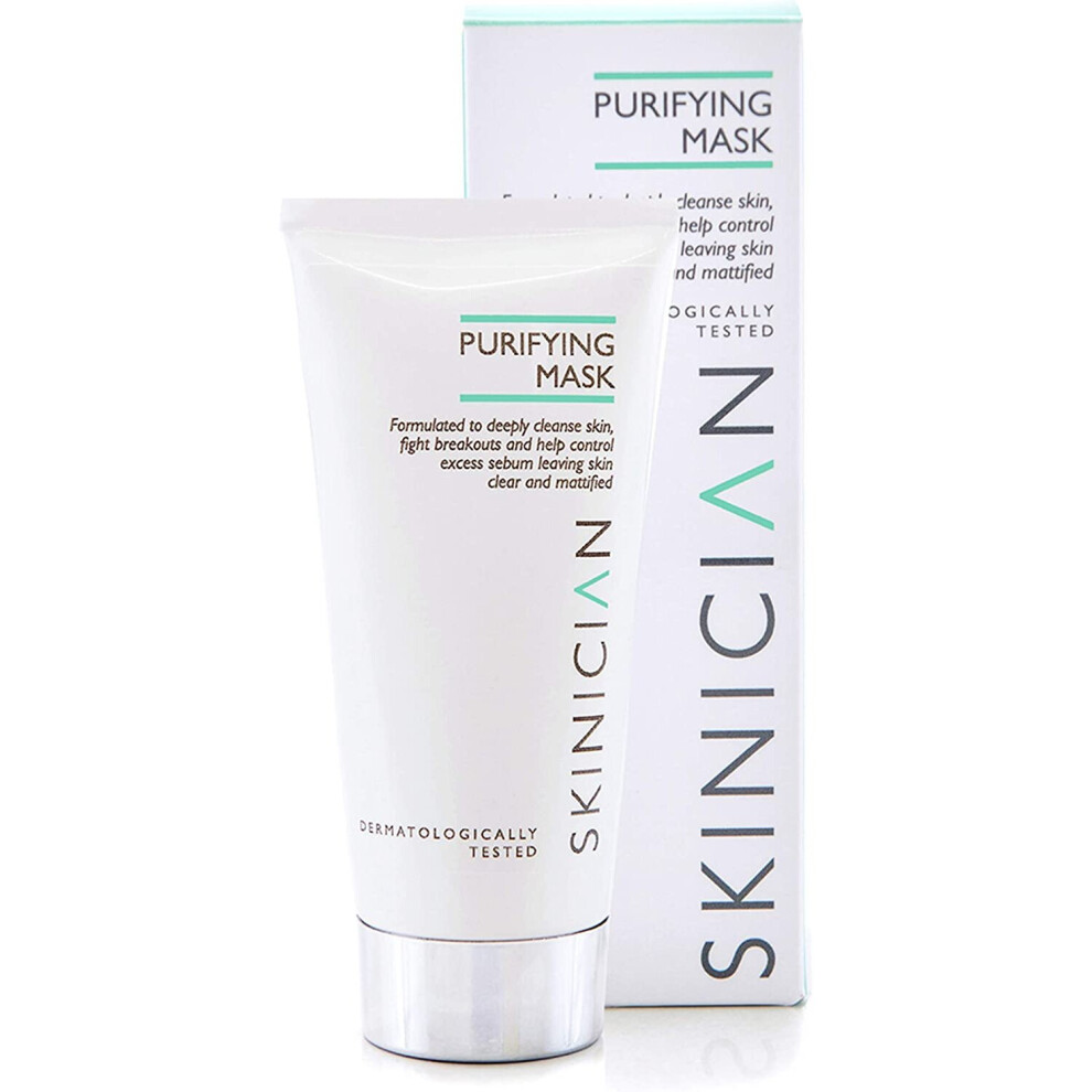 Skinician Purifying Face Mask - For Oily Congested & Combination Skin - Reduces Blemishes And Combat Breakouts And Acne With Salon Professional