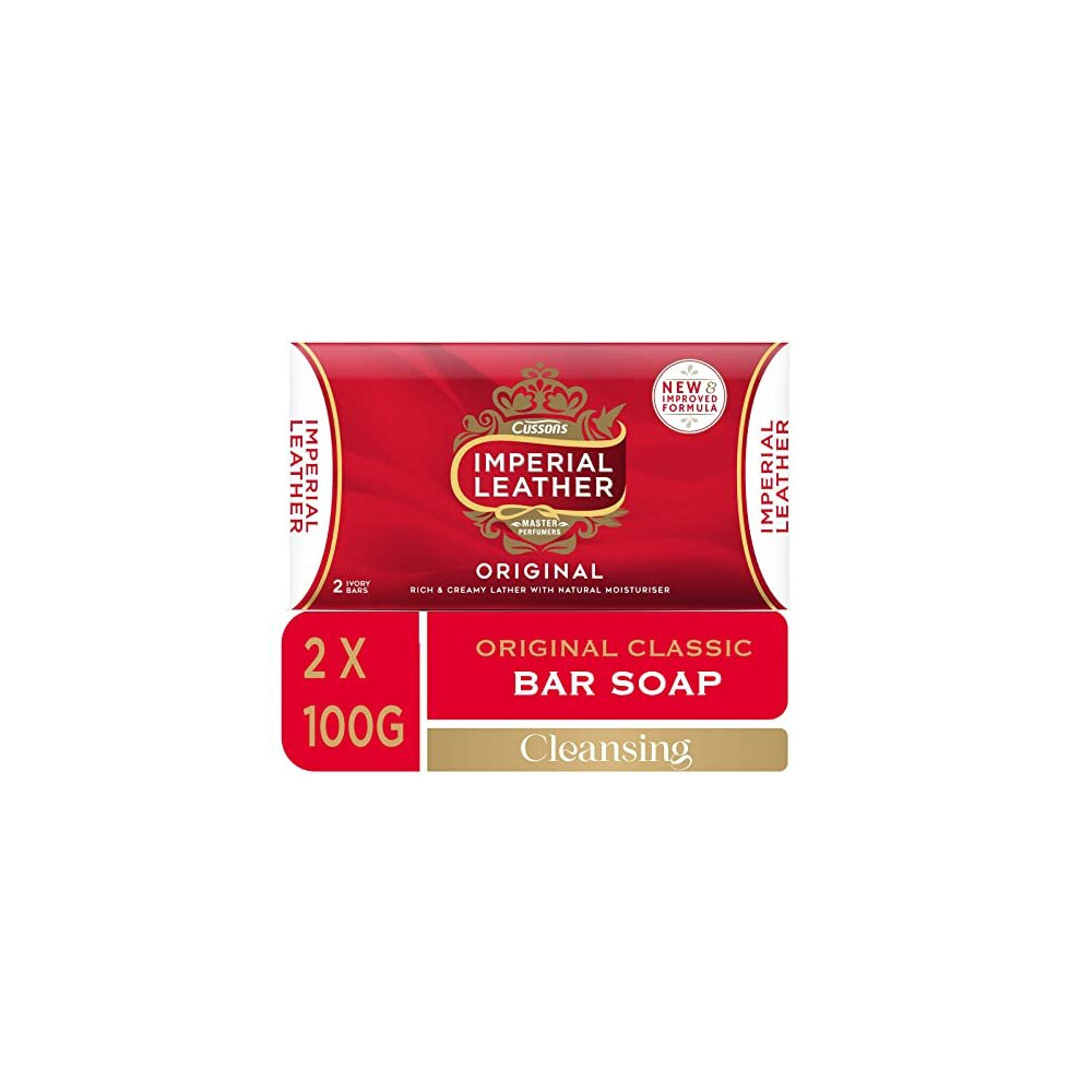 Imperial Leather Bar Soap Original Classic Cleansing Bar, Multipack of (9 SUs) x2 (2x100g) x 100 g