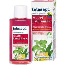 tetesept Muscle Relaxation - Revitalising and Soothing Health Bath with 4 Essential Oils - Bath Concentrate for Muscle Relaxation - 1 x 125 ml