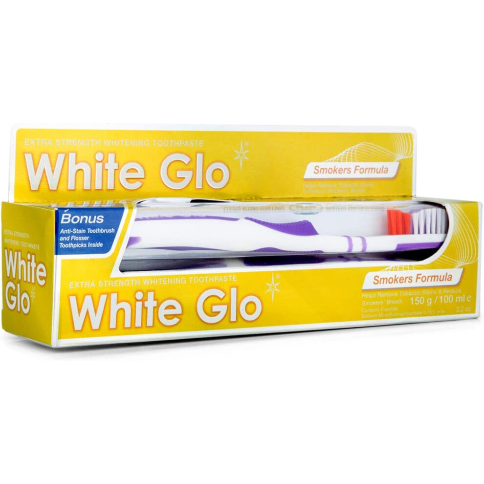 White Glo Smokers Formula Ning Toothpaste 100 Ml -2 Packs