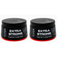 Totex Hair Styling Wax Extra Strong Edge Control Red 150 ml (2 PCS OFFER)