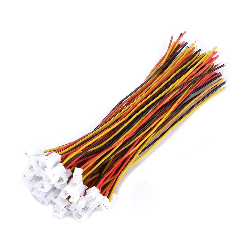 Jst Connectors,Micro Jst 1.25Mm 3-Pin Male&Female Connector Plug With Wires Cables(3Pin),20 Sets/Pack (Edition : 3Pin) 758449097890