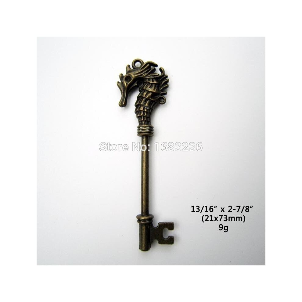 1pc Heavy Duty Large Antique Vintage Vtg Old Look Decor Skeleton Key P