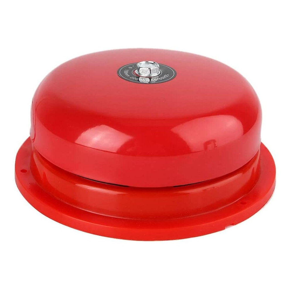 Garsent Fire Alarm Bell, 220V/24V/12V 6Inch Stainless Steel School Factory Warehouse Electric Bell 100Db Dc 50Hz(12V) 717207548906
