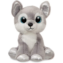 AURORA, 61202, Sparkle Tales, Aspen The Husky Dog, Soft Toy, 7In, Grey and White