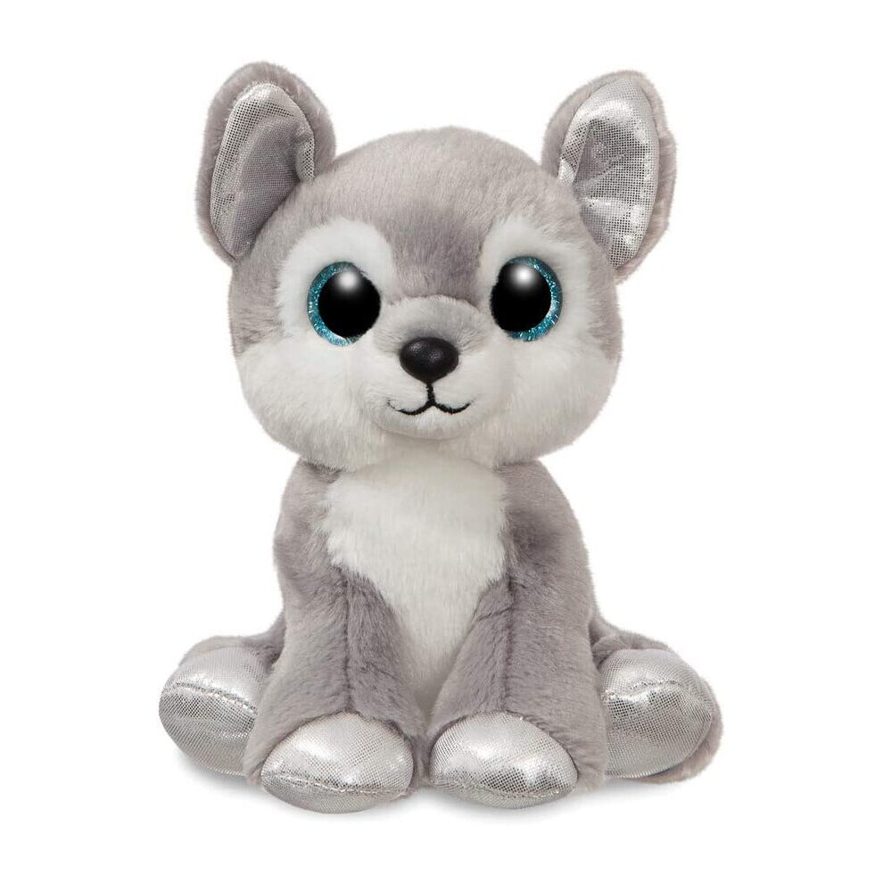 AURORA, 61202, Sparkle Tales, Aspen The Husky Dog, Soft Toy, 7In, Grey and White