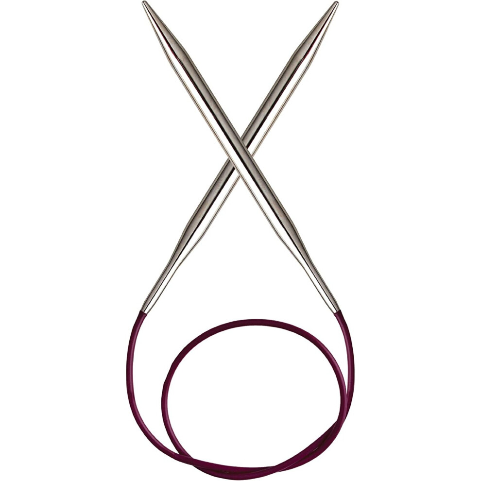 Knitpro Silver 100 Cm X 12 Mm Nova Fixed Circular Needles,