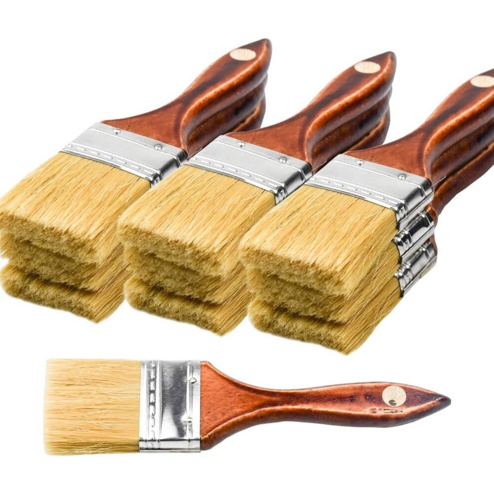 20Pcs Chip Brushes Stain Brushes Bulk Paint Brushes 2 Inch For Paint, Stains, Varnishes, Glues, And Gesso 791259046887
