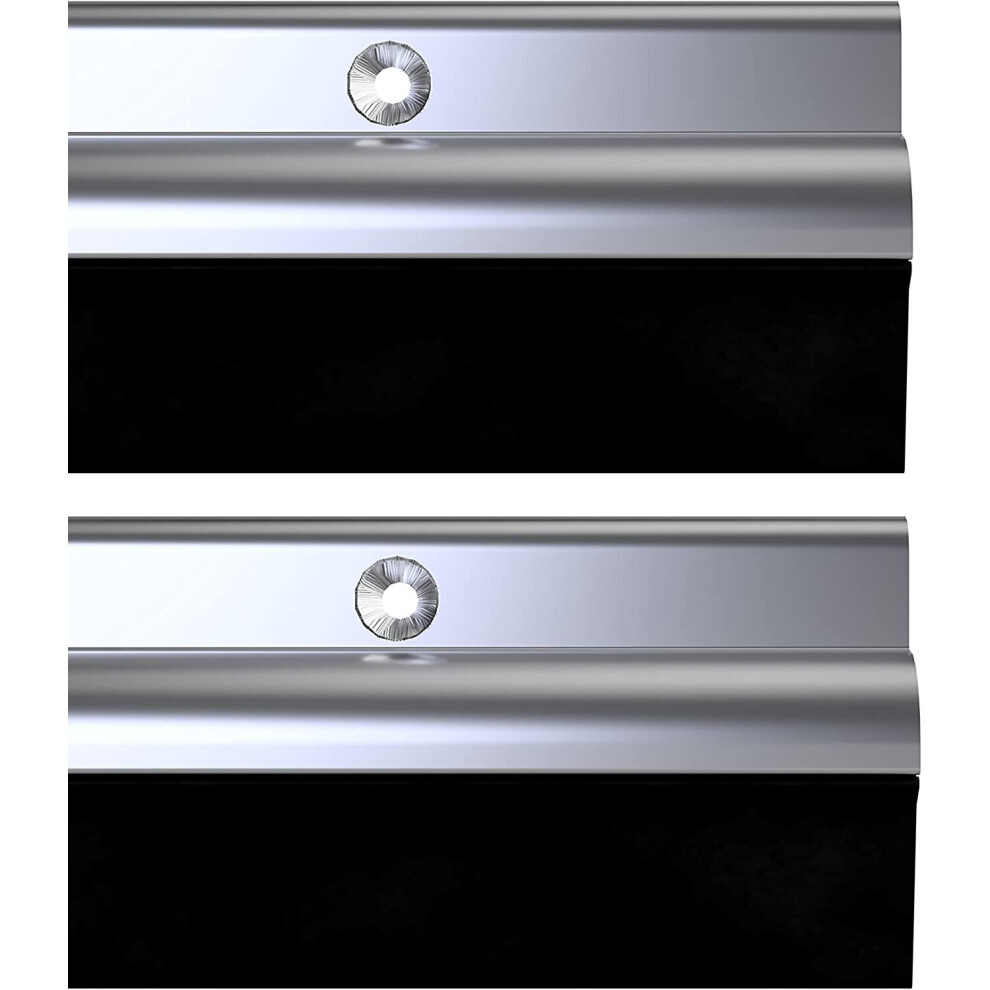 Stormguard 03Am0050838a Bds Bottom Of The Door Rubber Draught Seal, Aluminium, 838 Mm, Set Of 2 Piece 5017259012994