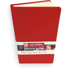 Royal Talens ? Art Creation Hardback Sketchbook ? 80 Sheets ? 140gsm ? 13 x 21cm ? Red Cover