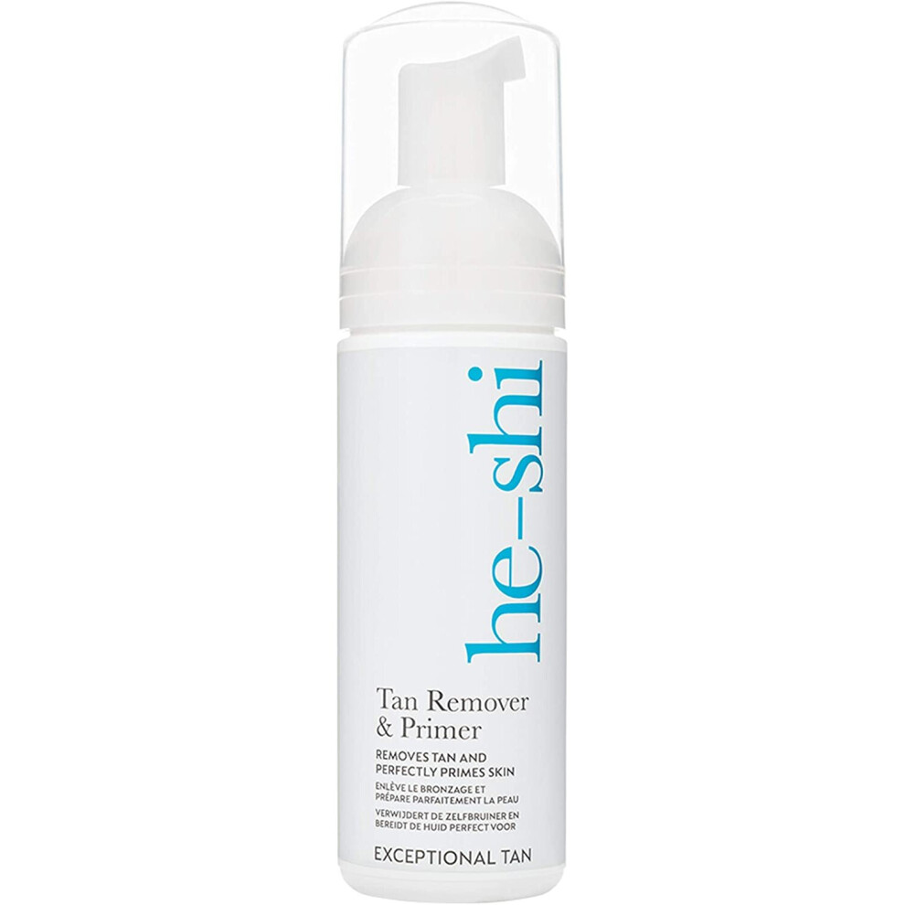 He-Shi Tan Remover & Primer ? 5 Minute Fake Tan Remover ? Primes The Skin for Tanning ? Vegan Tan Eraser Containing Aloe Vera (150ml Self Tan Remover)