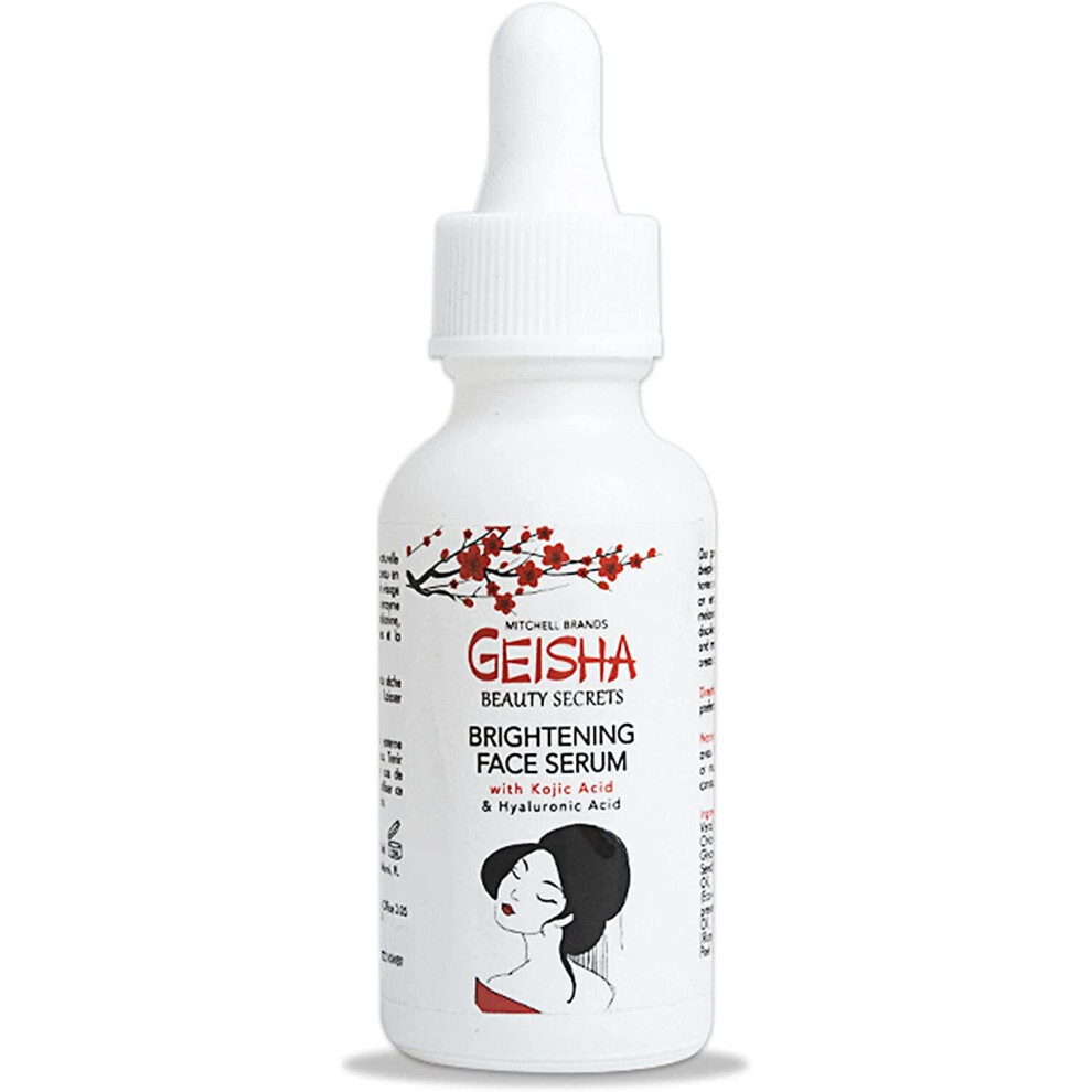 Geisha, Kojic Acid Serum | 1 Fl oz / 30ml | Dark Spot Corrector, Hyperpigmentation Treatment | For Face & Body | with Hyaluronic Acid and Vitamin E