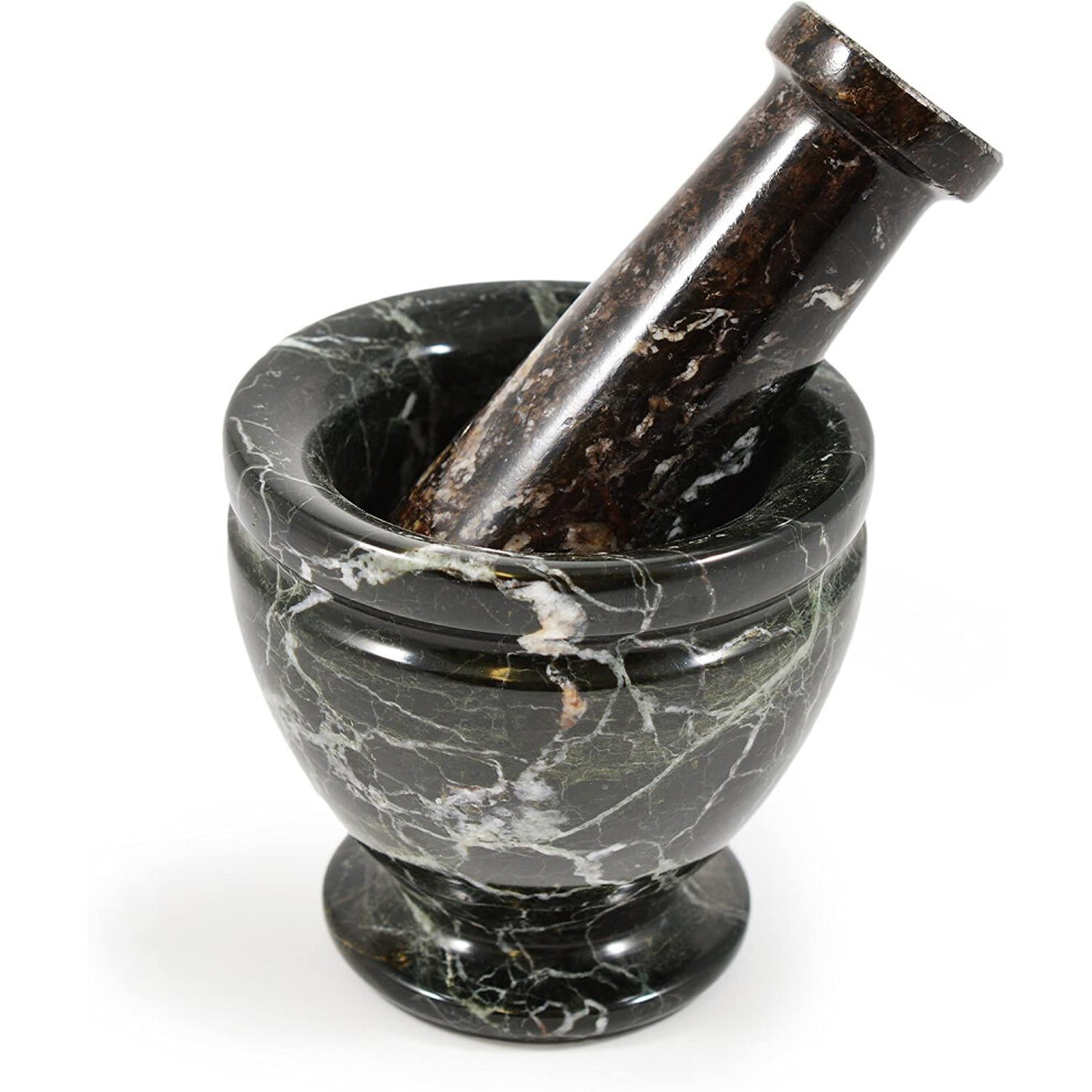 Fossil Gift Shop Black Mini Marble Pestle & Mortar