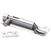 Merriway? BH00759 Cranked Swan Neck Surface Slide Door Bolt, 75 mm (3 inch) - Aluminium, Pack of 4