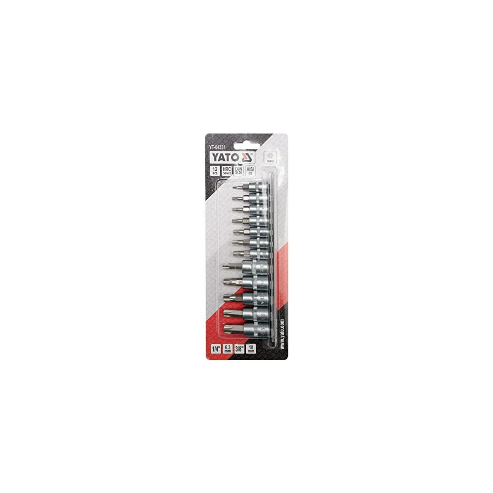 Yato Yt-04331 ? Bit Sockets C.v. 12 Pieces 5906083043314