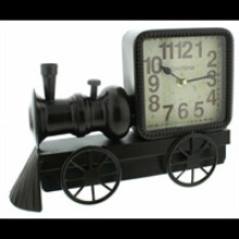 Hometime Metal Mantel Clock - Steam Train