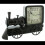 Hometime Metal Mantel Clock - Steam Train 1