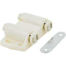 sourcingmap a13071600ux0643 6.6 cm Width Double Touch Press Door Magnetic Catch Latch - Beige
