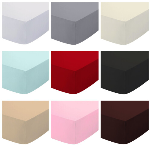 (Double, Burgandi/wine) Deep fitted Sheet 25cm BedSheets 100% PolyCotton 2