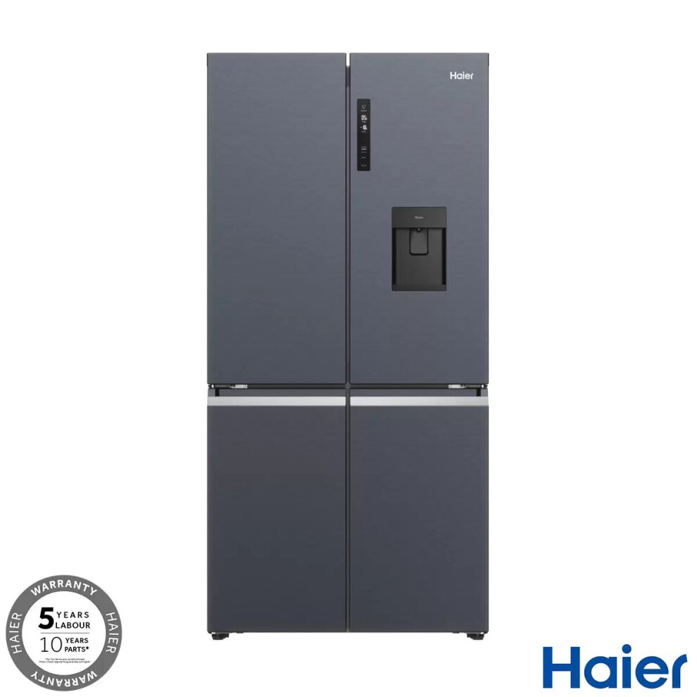 Haier Multidoor Fridge Freezer Series 5 HCR5919EHMB, E Rated in Black