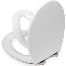 Croydex Lomond Stick 'n' Lock Soft Close Family Toilet Seat White - WL112222H