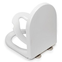 Croydex Hilier Stick 'n' Lock Soft Close D-Shape Family Toilet Seat White - WL112322H