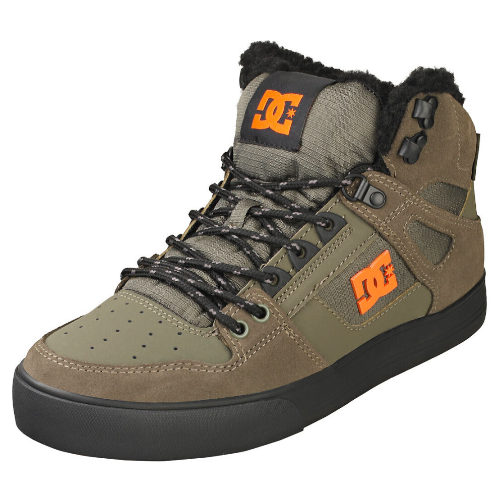 DC Shoes Pure High-top Wc Winter Mens Casual Trainers in Dusty Olive - 11 UK