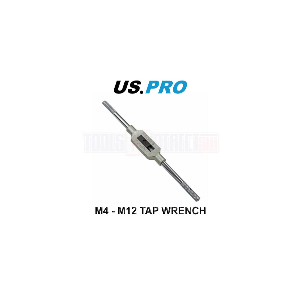 US PRO Tools M4 to M12 Adjustable Tap Holder Wrench, For Taper & Plug etc 2692