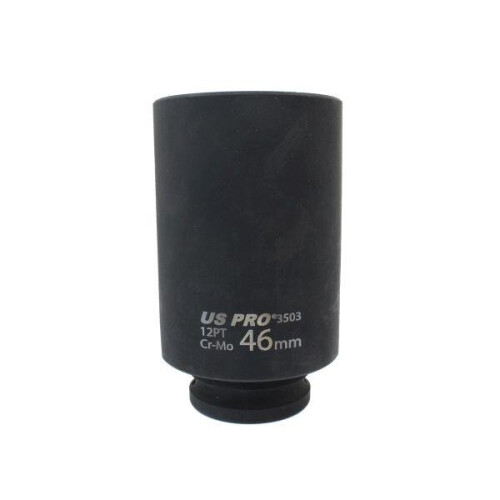 us pro US PRO Tools 46mm 1/2" dr 12 Point 100mm Deep Hub Nut Socket, Gearbox etc 3503 1
