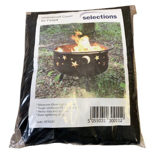 Selections Waterproof Firepit Garden Fire Bowl Cover (65cm)