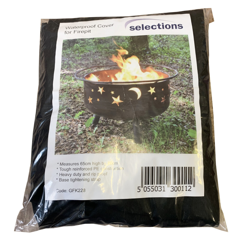 Selections Waterproof Firepit Garden Fire Bowl Cover (65Cm)