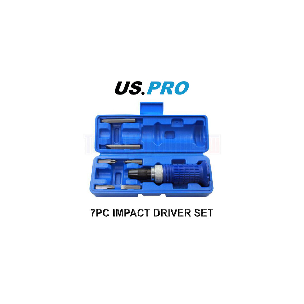 US PRO Tools 7pc Impact Driver Set Impact Screwdriver Set 1622