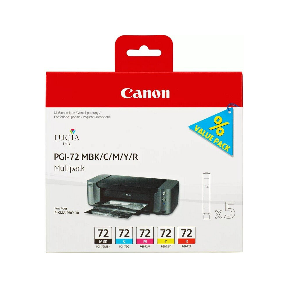 Canon PGI-72 5-Colour Ink Cartridge Multipack 6402B009 CO97420