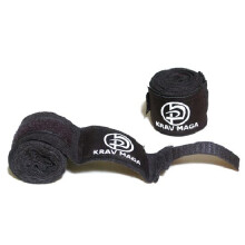 KRAV MAGA BOXING BLACK HAND WRAPS PAIR - 3.5M