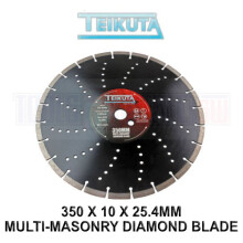 TEIKUTA 350 X 10 X 25.4MM Segmented Multi-Masonry Diamond Cutting Blade 9126