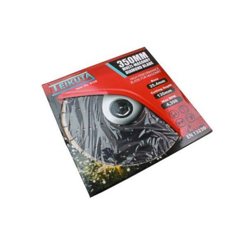 TEIKUTA 350 X 10 X 25.4MM Segmented Multi-Masonry Diamond Cutting Blade 9126 2